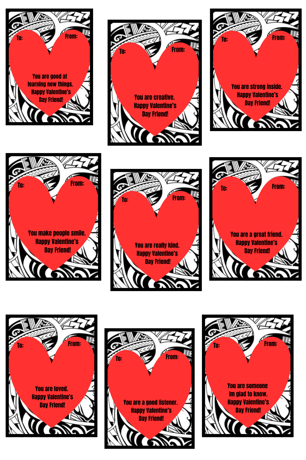 Alofa Vday Card Template