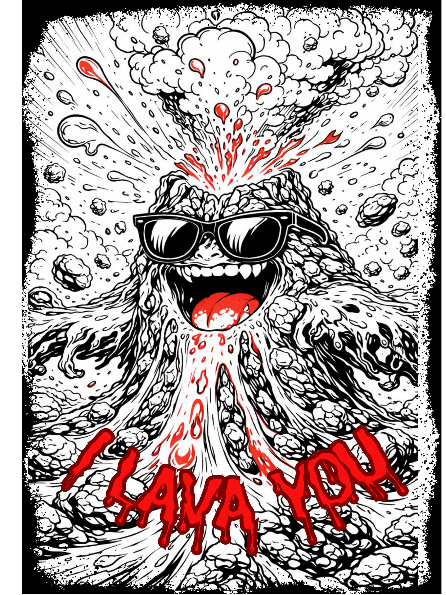 I Lava You Kids Black Tee