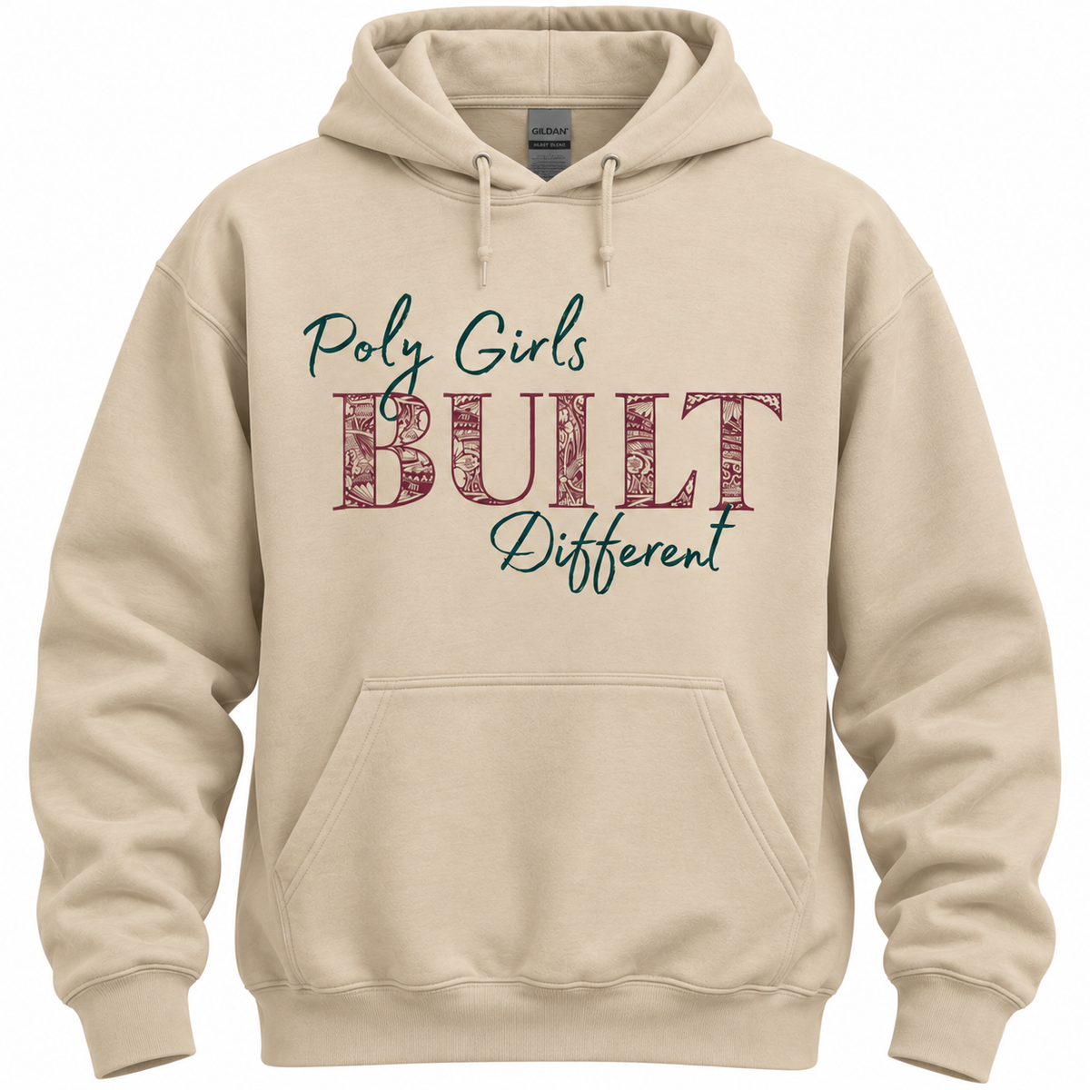 Poly Girls Built Different Adult Hoodie