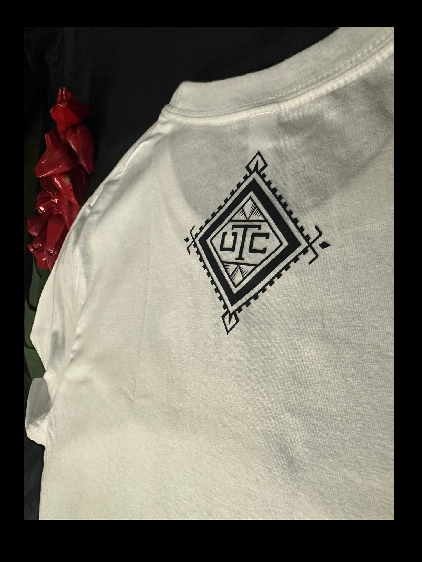 Cali Hella Bay Tribal Design White Tee
