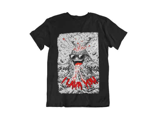 I Lava You Kids Black Tee